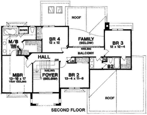 upper floor house blueprint