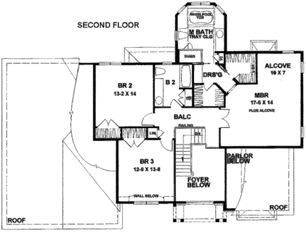 upper floor house blueprint