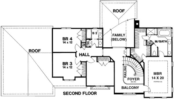 upper floor house blueprint