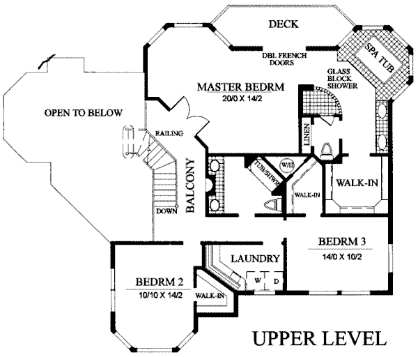 upper floor house blueprint