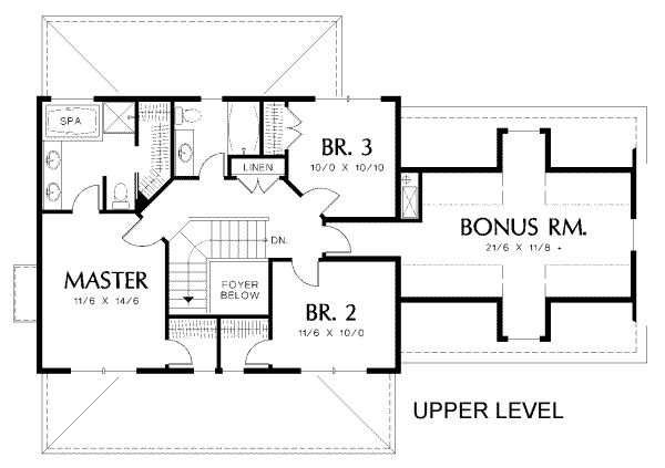 upper floor house blueprint