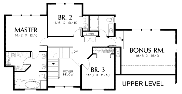 upper floor house blueprint