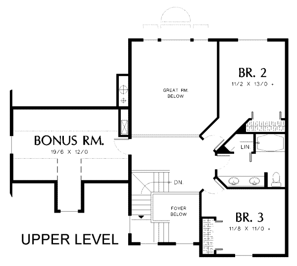 upper floor house blueprint