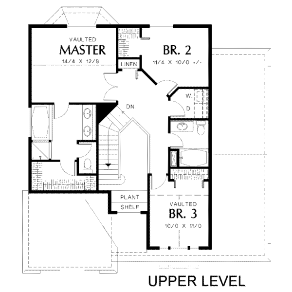 upper floor house blueprint
