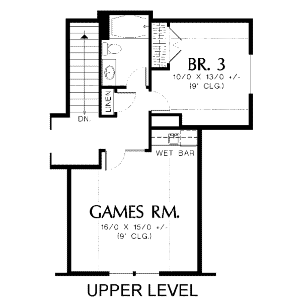 upper floor house blueprint