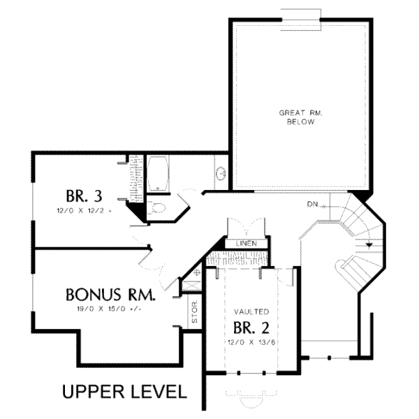 upper floor house blueprint