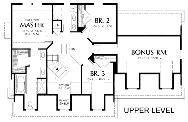 upper floor house blueprint