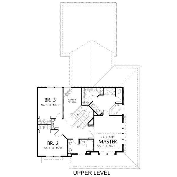 upper floor house blueprint