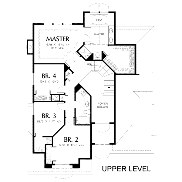 upper floor house blueprint