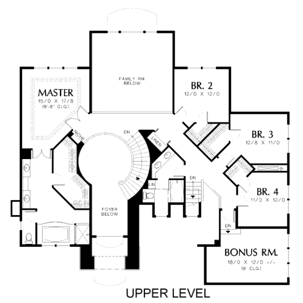 upper floor house blueprint