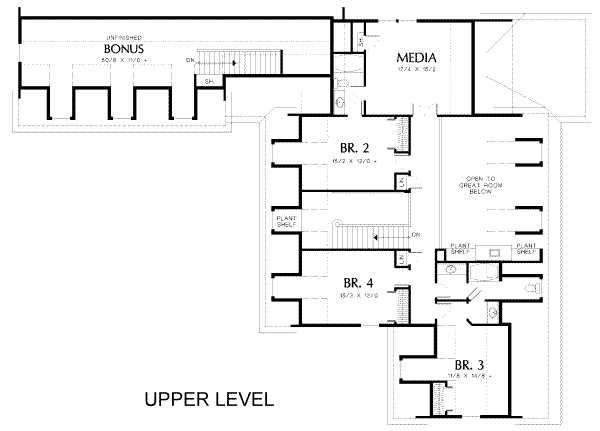 upper floor house blueprint
