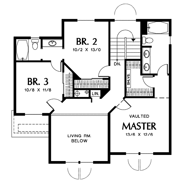 upper floor house blueprint