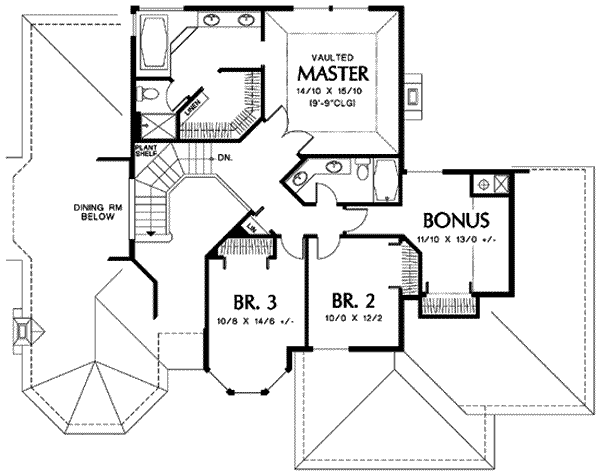 upper floor house blueprint