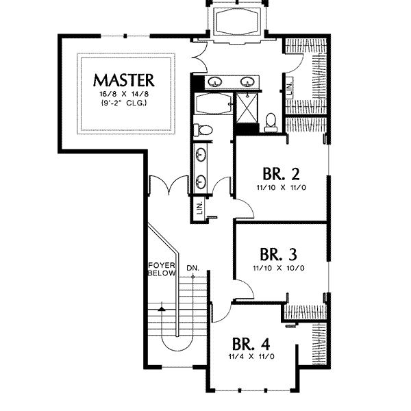 upper floor house blueprint