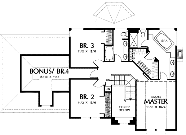 upper floor house blueprint