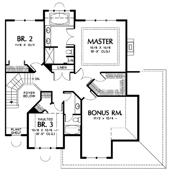 upper floor house blueprint