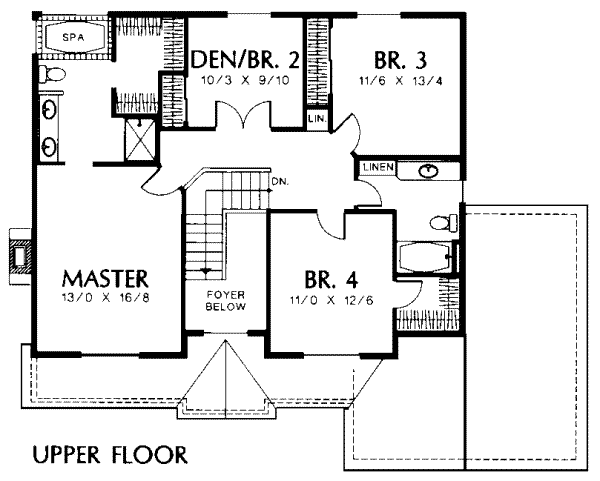 upper floor house blueprint