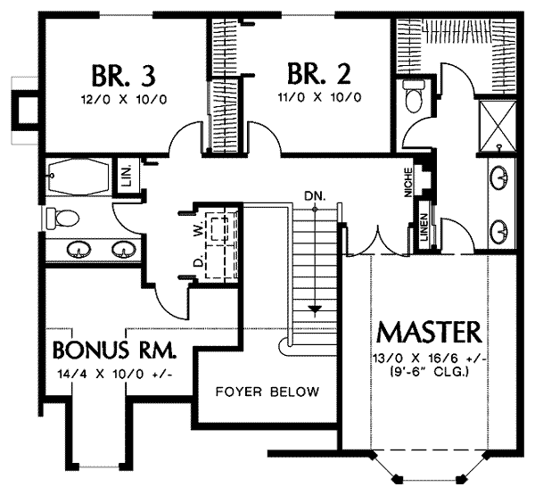 upper floor house blueprint