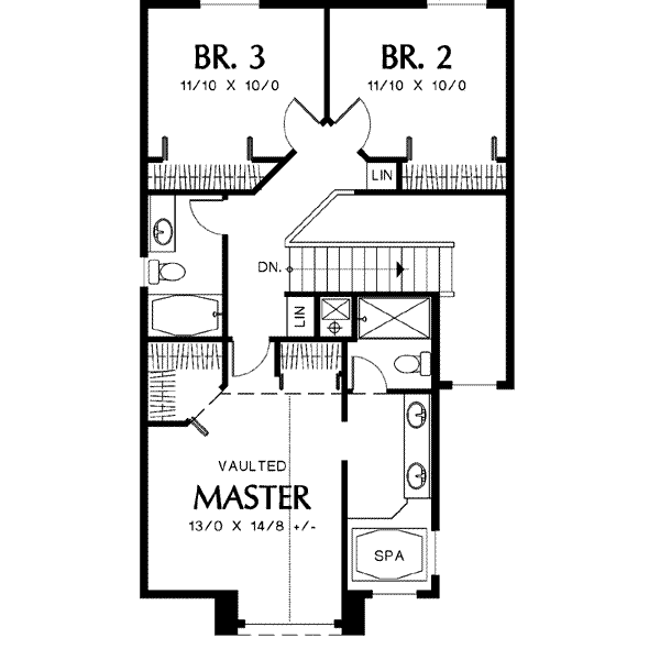 upper floor house blueprint