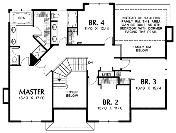 upper floor house blueprint