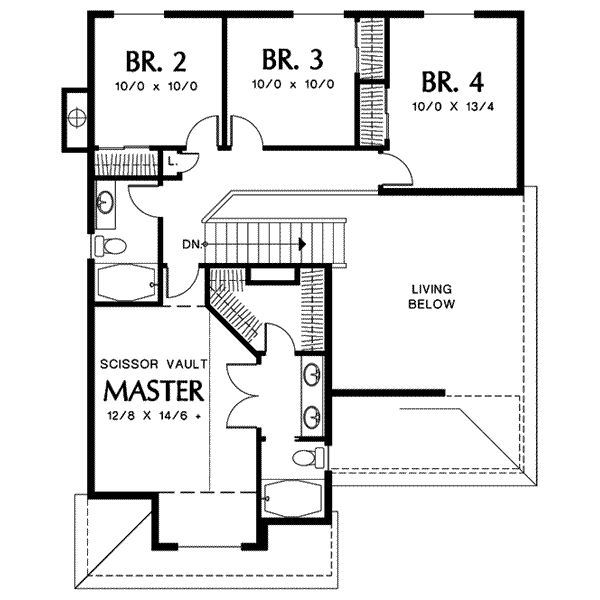 upper floor house blueprint