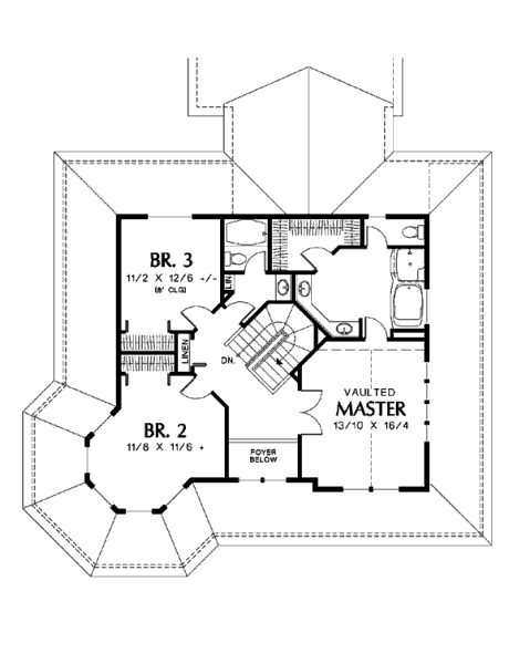 upper floor house blueprint