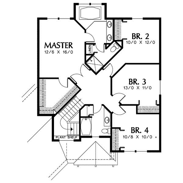 upper floor house blueprint