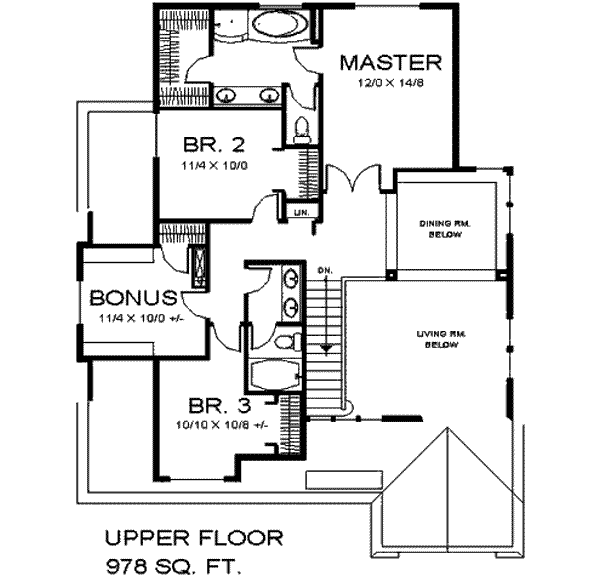 upper floor house blueprint