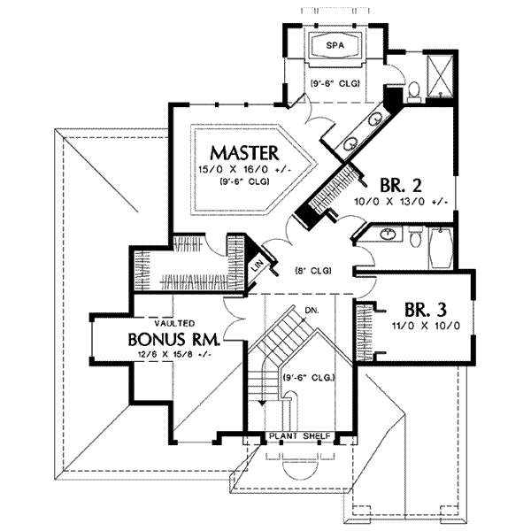 upper floor house blueprint