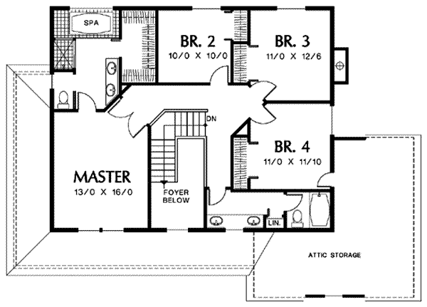 upper floor house blueprint
