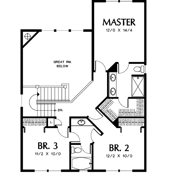 upper floor house blueprint