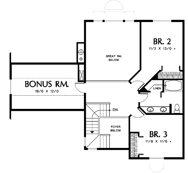 upper floor house blueprint