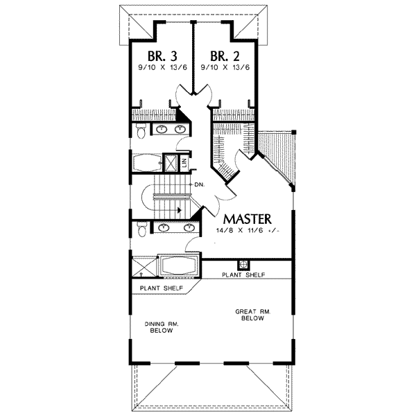 upper floor house blueprint