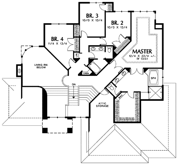 upper floor house blueprint