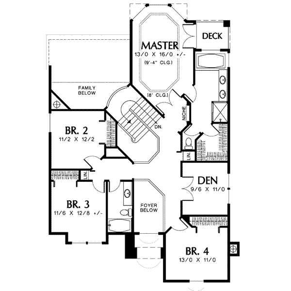 upper floor house blueprint