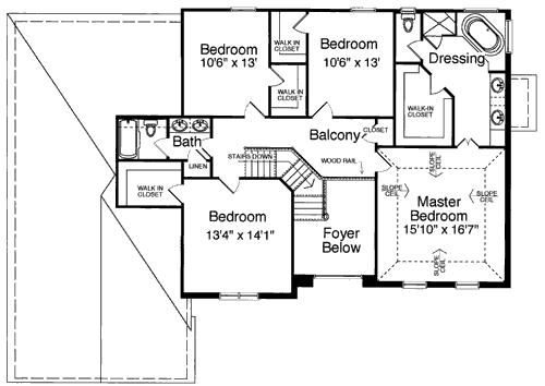 upper floor house blueprint