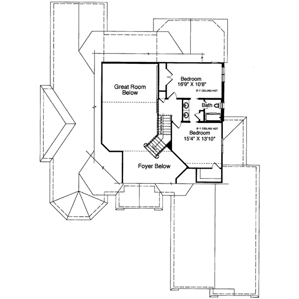 upper floor house blueprint