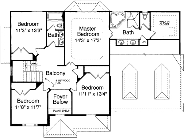 upper floor house blueprint