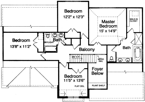upper floor house blueprint