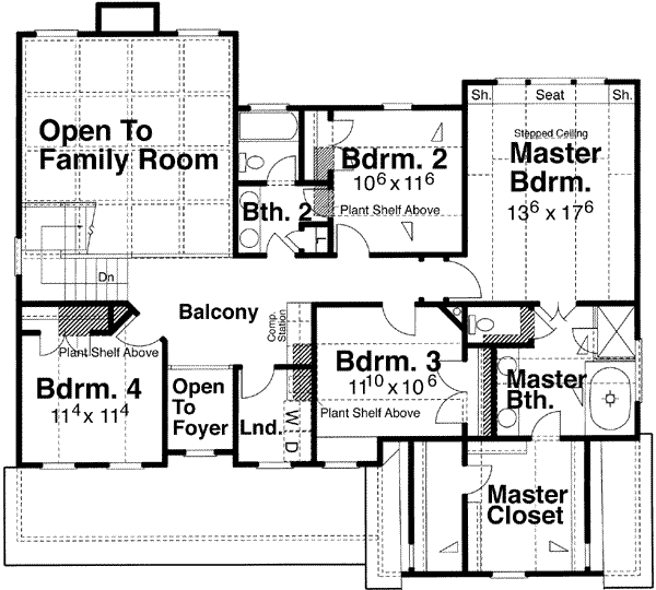 upper floor house blueprint