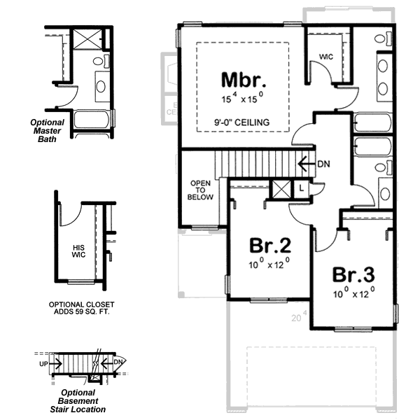 upper floor house blueprint