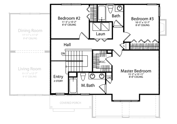 upper floor house blueprint