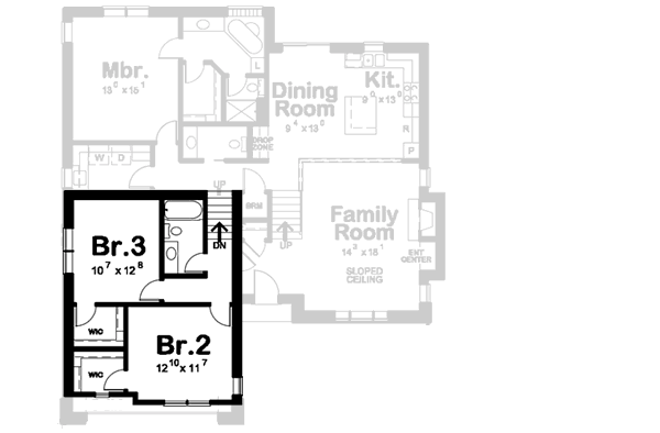 upper floor house blueprint