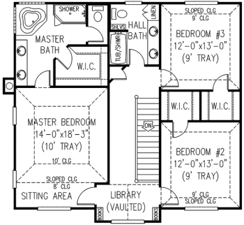 upper floor house blueprint