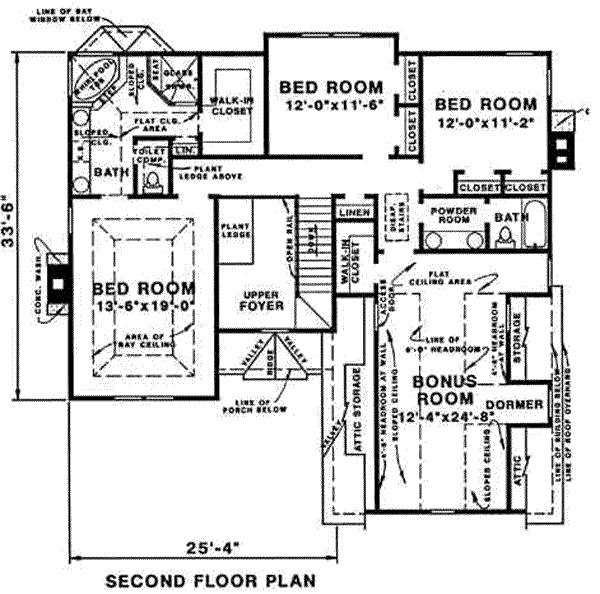upper floor house blueprint