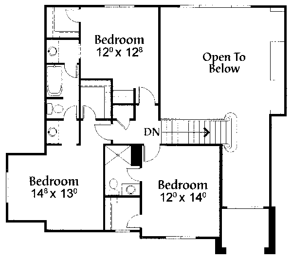 upper floor house blueprint