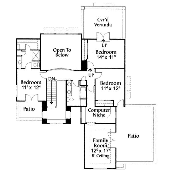 upper floor house blueprint