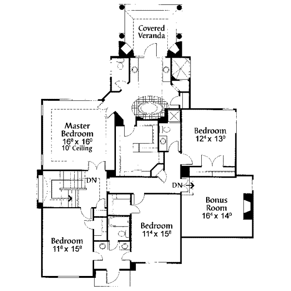 upper floor house blueprint