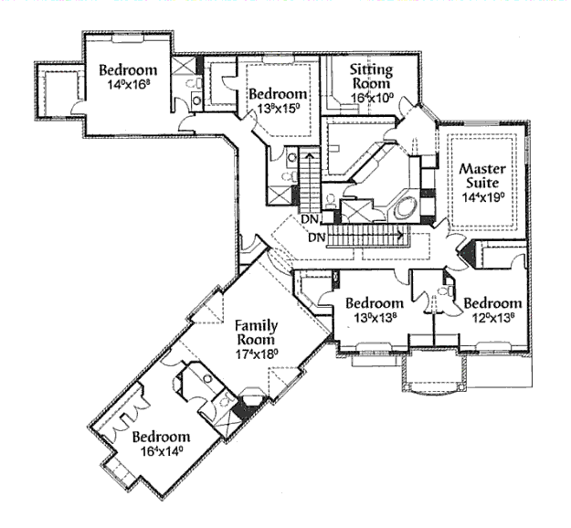 upper floor house blueprint