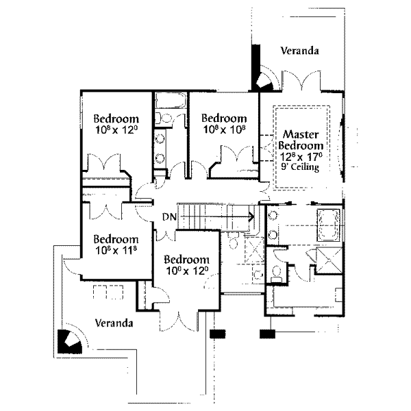 upper floor house blueprint